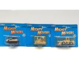Collection of Die-cast models. Mighty Movers. Caterpillar.