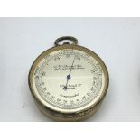 An Early 20th century pocket Barometer in a brass