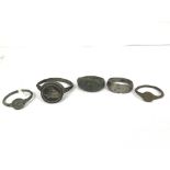 An interesting collection of Five roman rings. One