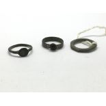 Three Roman rings. One excellently preserved bronz