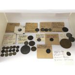 A mixed collection of ancient coins. Included is a