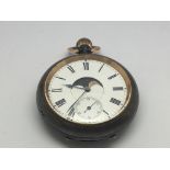 An interesting double sided open face pocket watch