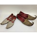 Two pairs of possibly Arabian shoes - NO RESERVE
