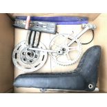 A Box Containing spare parts for a Chopper Bike MK