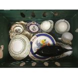 Four Boxes of various China and glass ware various