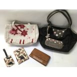 A collection of designer handbags, and Radley item