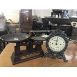 A Victorian set of scales by E. Stilwell and sons