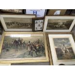 Five good quality napoleonic prints. No reserve