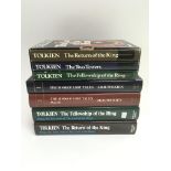 Four JRR Tolkien hardback books comprising 'The Bo