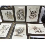 A large collection of humorous prints by the artis