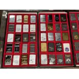 A collection of 80 American military related zippo lighters 1984 onwards with a large collection