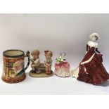 One Royal Doulton figure titled Cissie, one Coalpo