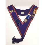 An Oddfellows sash and medals.