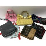 An interesting collection of three vintage handbag
