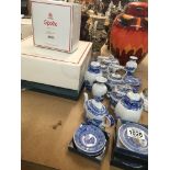 A collection of Spode blue and white ceramics some