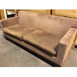 A modern design two seater sofa with a matching smaller sofa (2)