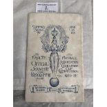 1921 FA Cup Final Football Programme: Tottenham v