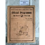 1913/1914 Tottenham v Metrogas Football Programme: