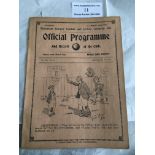 1910/1911 Tottenham Reserves v Bristol City Footba