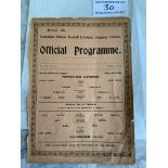 1914/1915 Tottenham Reserves v Gillingham Football