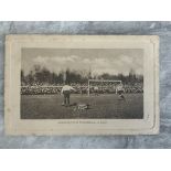 1901 FA Cup Final Football Postcard: With message