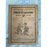 1913/1914 Tottenham Reserves v Bristol City Footba