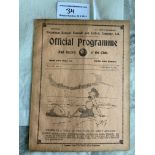 1910/1911 Tottenham Reserves v Brighton Football P