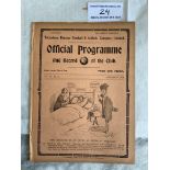 1913/1914 Tottenham Reserves v Clapton Orient Foot