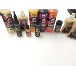 Collection of 30 various liquids- syrups - concent