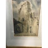 Two gilt framed water colour pictures depicting la