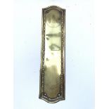 A WW2 German 3rd Reich Brass Door Finger Plate.