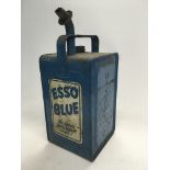 A vintage Valor Esso branded petrol can.