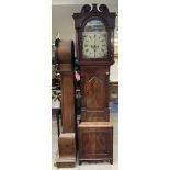 A Victorian mahogany longcase clock. H.232cm.