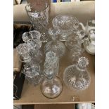 A Waterford Crystal Thistle vase, together with a