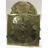 A brass 8 day Clock dial By james symson Dunfermli