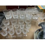 An extensive collection of Thomas Webb cut glass