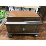 A small Edwardian inlaid drawer converted in to a