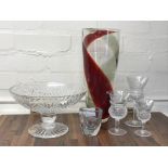 Three quality Edinburgh Crystal etched wine glasse