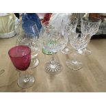 A large quantity of drinking glasses In assorted s