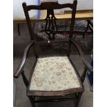 A Victorian mahogany prayer chair. No reserve.