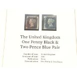 A Harrington & Byrne stamp set A Penny Black and T