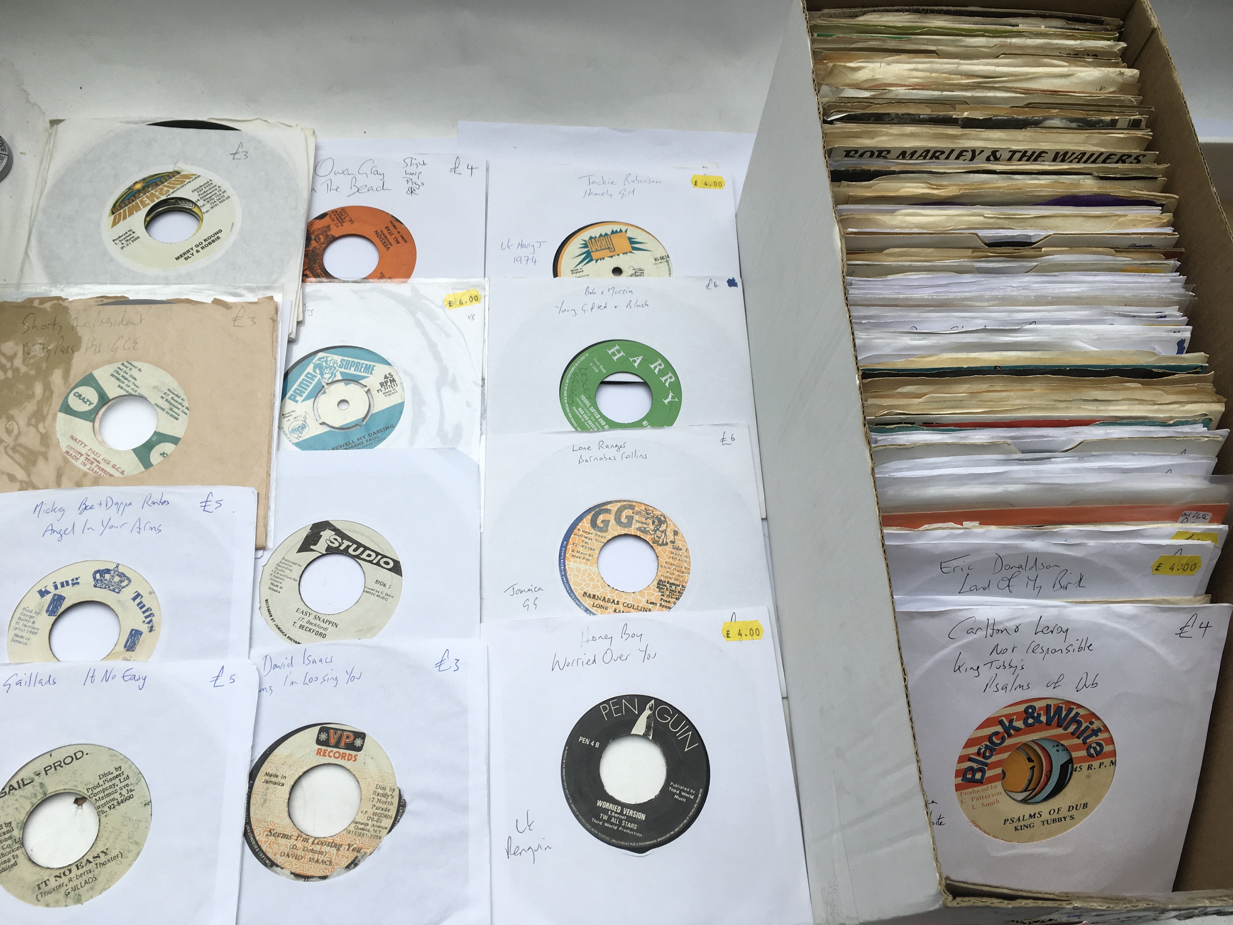 A collection of approx 200 reggae 7inch singles by