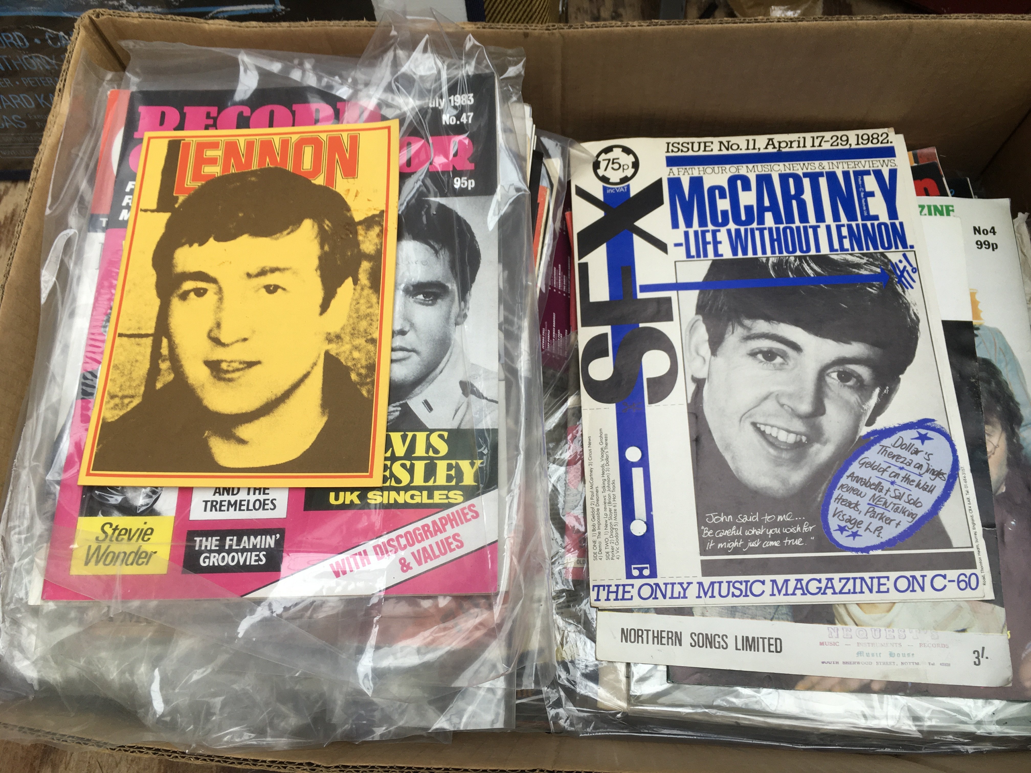 A box of Beatles magazines, Record Collector magaz - Image 2 of 2