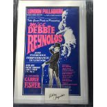 A framed and glazed signed poster for a performanc