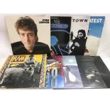 A collection of nine solo Beatles LPs comprising '