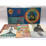 Five blues rock LPs by various artists including T