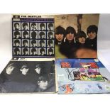 Three early UK issue Beatles LPs plus 'Electronic