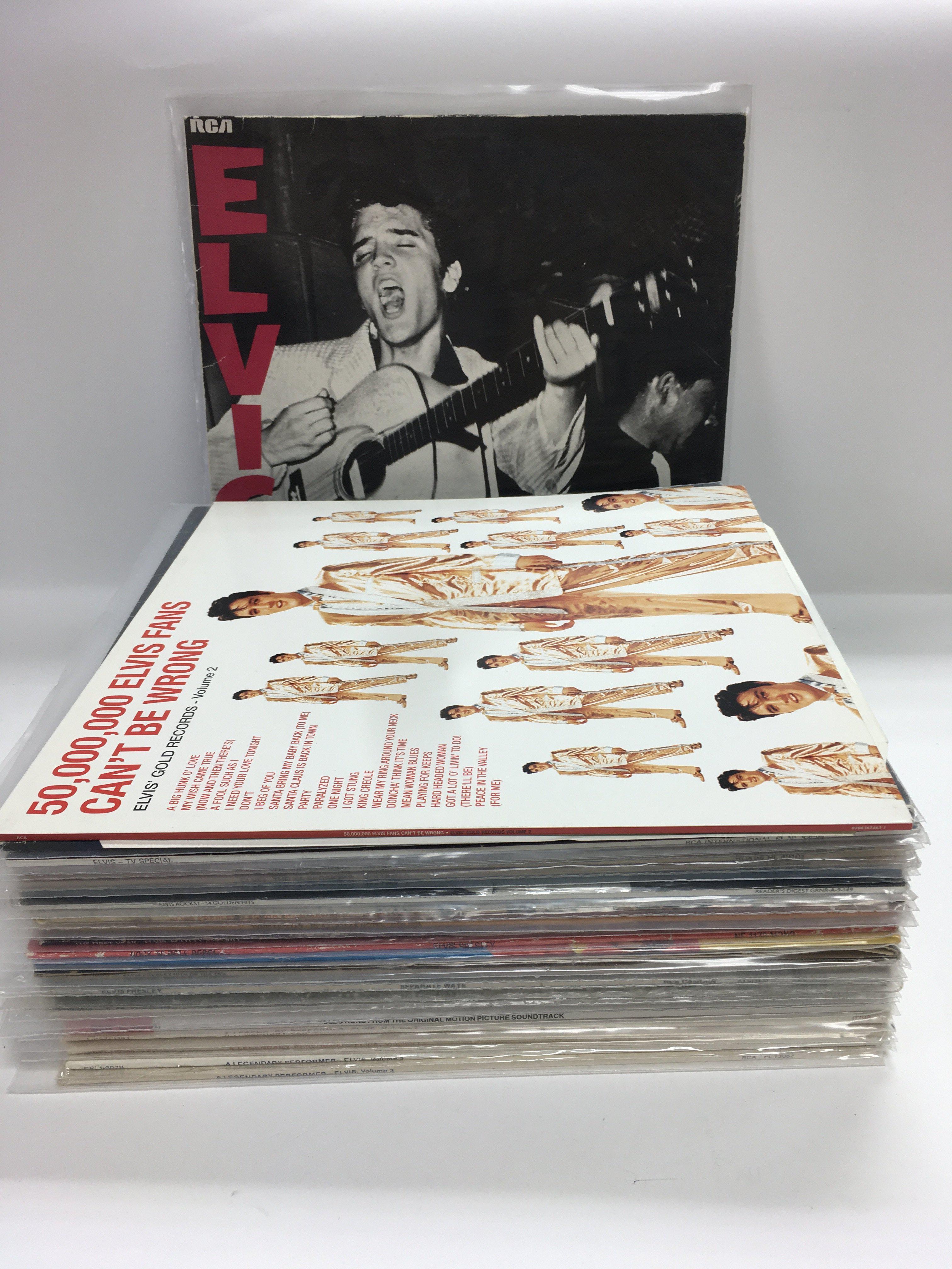 A large collection of Elvis Presley LPs comprising