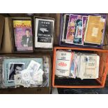 Three boxes of old theatre programs, handbills, Pi