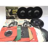 A collection of Jerry Lee Lewis EPs and 7inch sing
